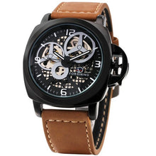 Load image into Gallery viewer, FORSINING New Black Men's Skeleton Watch