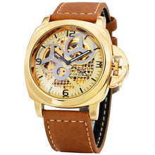 Load image into Gallery viewer, FORSINING New Black Men's Skeleton Watch
