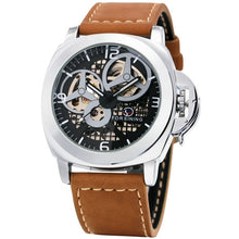 Load image into Gallery viewer, FORSINING New Black Men's Skeleton Watch