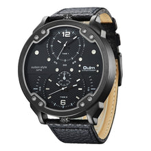 Load image into Gallery viewer, Oulm Big Watches for Men Multiple Time Zone Sport Quartz