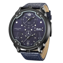 Load image into Gallery viewer, Oulm Big Watches for Men Multiple Time Zone Sport Quartz