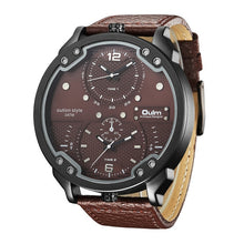 Load image into Gallery viewer, Oulm Big Watches for Men Multiple Time Zone Sport Quartz