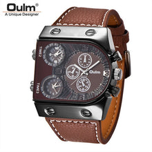 Load image into Gallery viewer, Oulm Luxury Men Watch Leather Wrist Watch