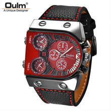 Load image into Gallery viewer, Oulm Luxury Men Watch Leather Wrist Watch