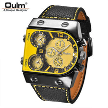 Load image into Gallery viewer, Oulm Luxury Men Watch Leather Wrist Watch
