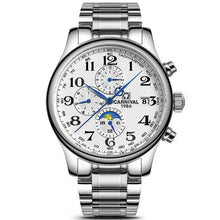 Load image into Gallery viewer, Blue Hand Multifunction Automatic Mechanical Watch