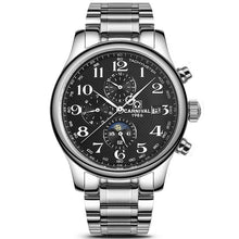 Load image into Gallery viewer, Blue Hand Multifunction Automatic Mechanical Watch