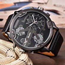 Load image into Gallery viewer, Oulm Big Watches for Men Multiple Time Zone Sport Quartz