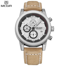 Load image into Gallery viewer, Top Brand Megir Luxury Leather Strap Sports Running Men Watches