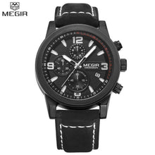 Load image into Gallery viewer, Top Brand Megir Luxury Leather Strap Sports Running Men Watches