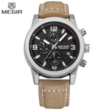 Load image into Gallery viewer, Top Brand Megir Luxury Leather Strap Sports Running Men Watches